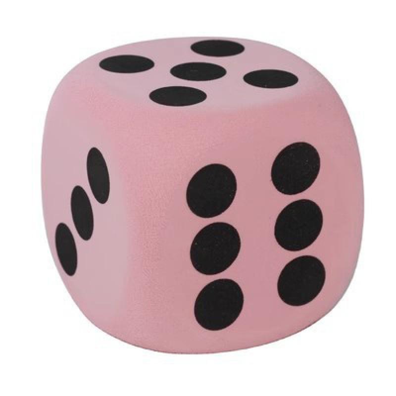 8cm EVA Rounded Corner Foam Dice - Six-Sided, 3.8cm Square