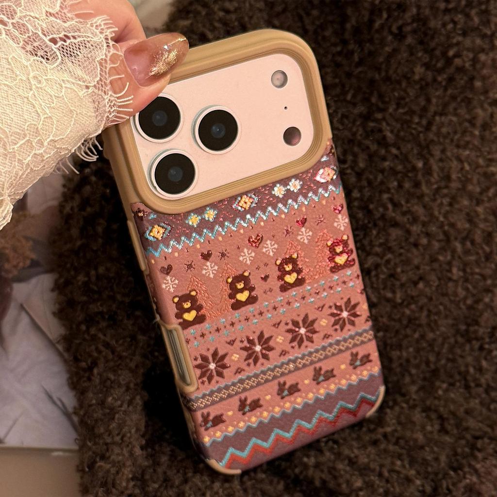 Creative Brown Bear Phone Case for iPhone 17 and iPhone 17 Pro Max