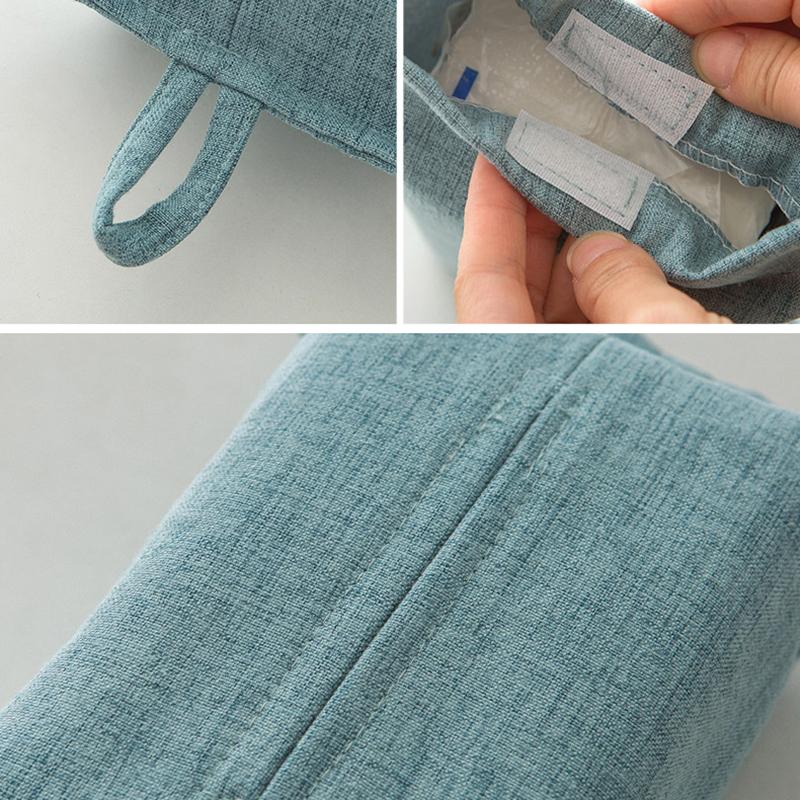 Paper Towel Cover Hanging Rope Fabric Paper Towel Box Ins Style Living Room Home Desktop Car Drawer Paper Bag Hanging Type