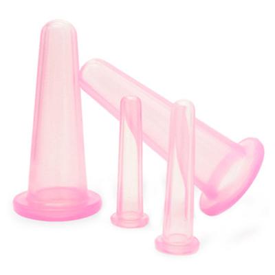 Yousheng 4 pezzi anticellulite naturale silicone gel massaggio viso coppetta corpo terapia viso