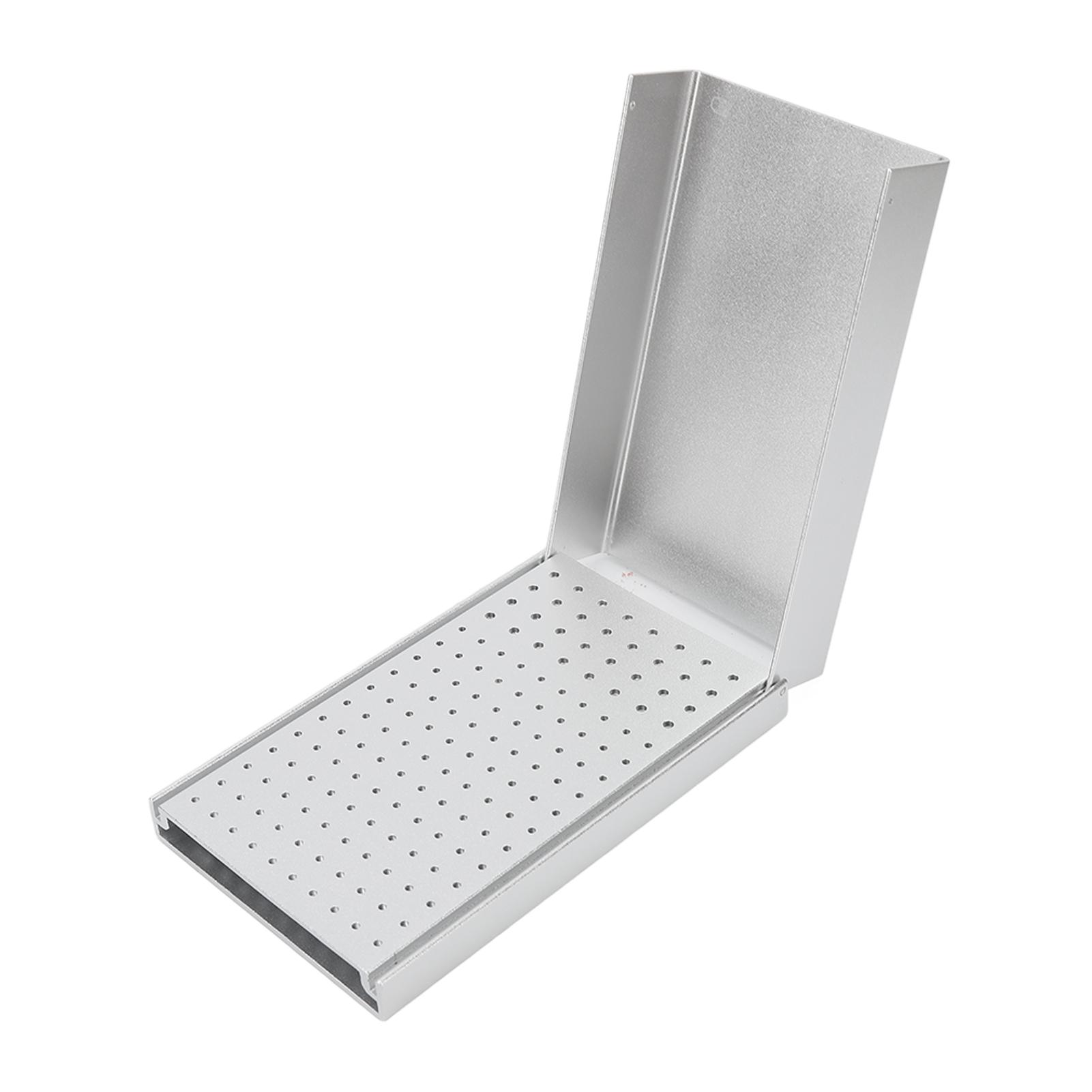 

Автоклавируемый чехол-органайзер для стоматологических боров, алюминиевый сплав, держатель для чистки боров с 152 отверстиями, коробка для стоматолога серебряный