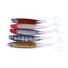HENGJIA 10pcs/bag Soft Fishing Lure Set 10cm T-Tail Silicone Baits Artificial Swimbait Wobblers for Saltwater Freshwater Fishing