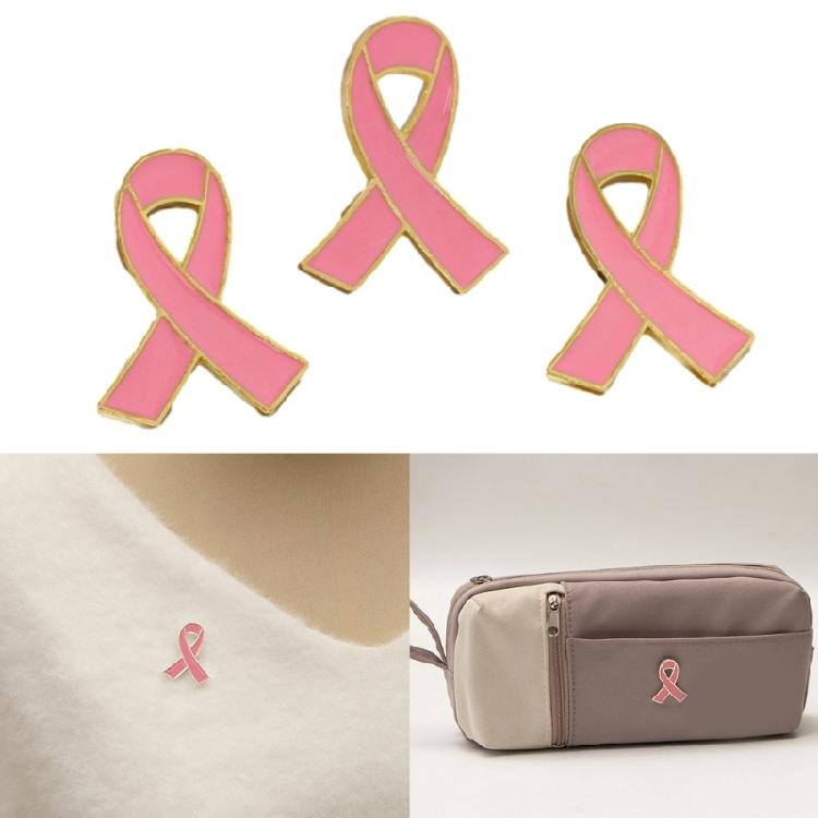 Alloy AIDS Fight Pink Ribbon Brooch Lapel Clothing Accessories for Decoration