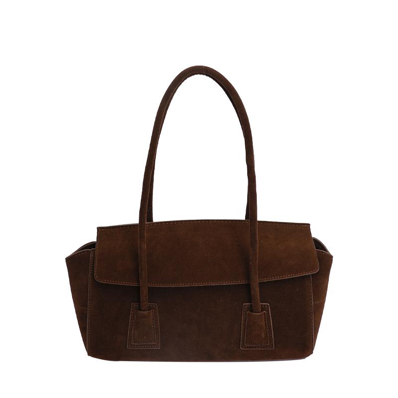 2026 Autumn/winter New Casual Tote Faux Suede Sequined Hasp Large Capacity Shoulder Bags Waterproof Versatile Women's Handbags