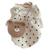 Cute Polka Dot Dress Small Dogs Lightweight Pet Outfit Bichon Frise Poodle Pomeranian Puppy