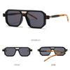 Fashion Leopard Eyewear UV 400 Men's Shades Double Bridge Sun Glasses Women's Sunglasses