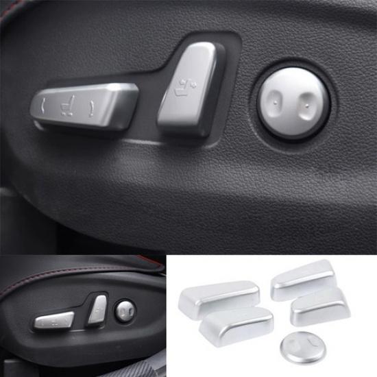 For Hyundai Tucson 2016-2021 Matte Silver Power Seat Control Button Cover Trim