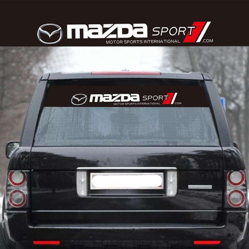 Car Front Rear Windshield Stickers Decals Auto Accessories For Mazda 2 3 6 5 Atenza CX3 CX5 MX5 CX7 Axela CX30 CX90 CX60 CX50