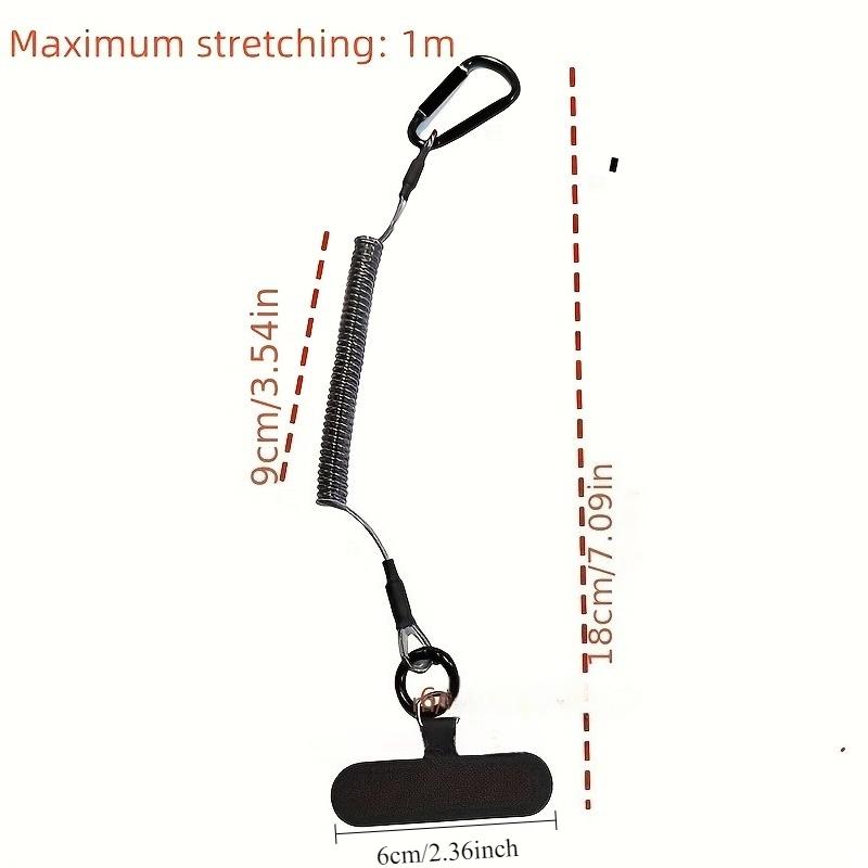 Adjustable Anti-Fall Phone Neck Strap with Steel Cable, Universal Anti-Loss Lanyard for iPhone Android & Outdoor Activities