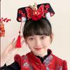 Flower Ancient Style Gege Headband Snake Year Hanfu Headwear  New Year Hair Accessories