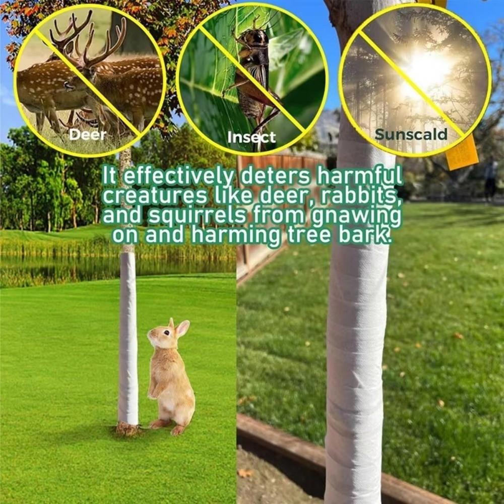 Non-woven Tree Protection Tape Coldproof White Plant Bandage Wrap Keep Warm Moisture Retention Plant Antifreeze Cover
