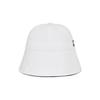 VARZAR VA Curved Stud Round Drop Bucket Hat White