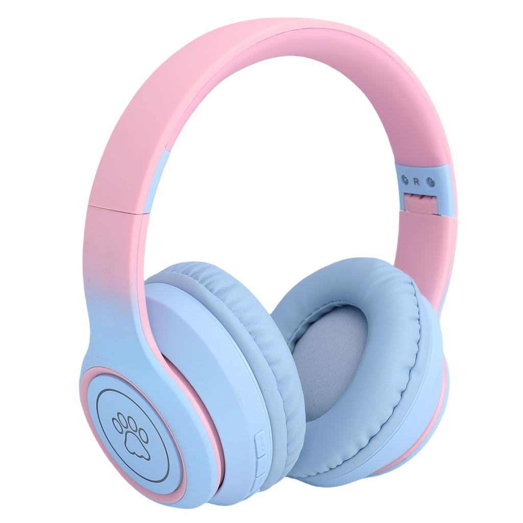 Bluetooth Headphone ANC Active Noise Cancelling 3.5mm Wired Gaming Headset with Noise Reduction Microphone Blue