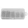 200pcs Assorted 5 Size Split Rings Stainless Steel Fishing Lures Tackle Connectors with Fishing