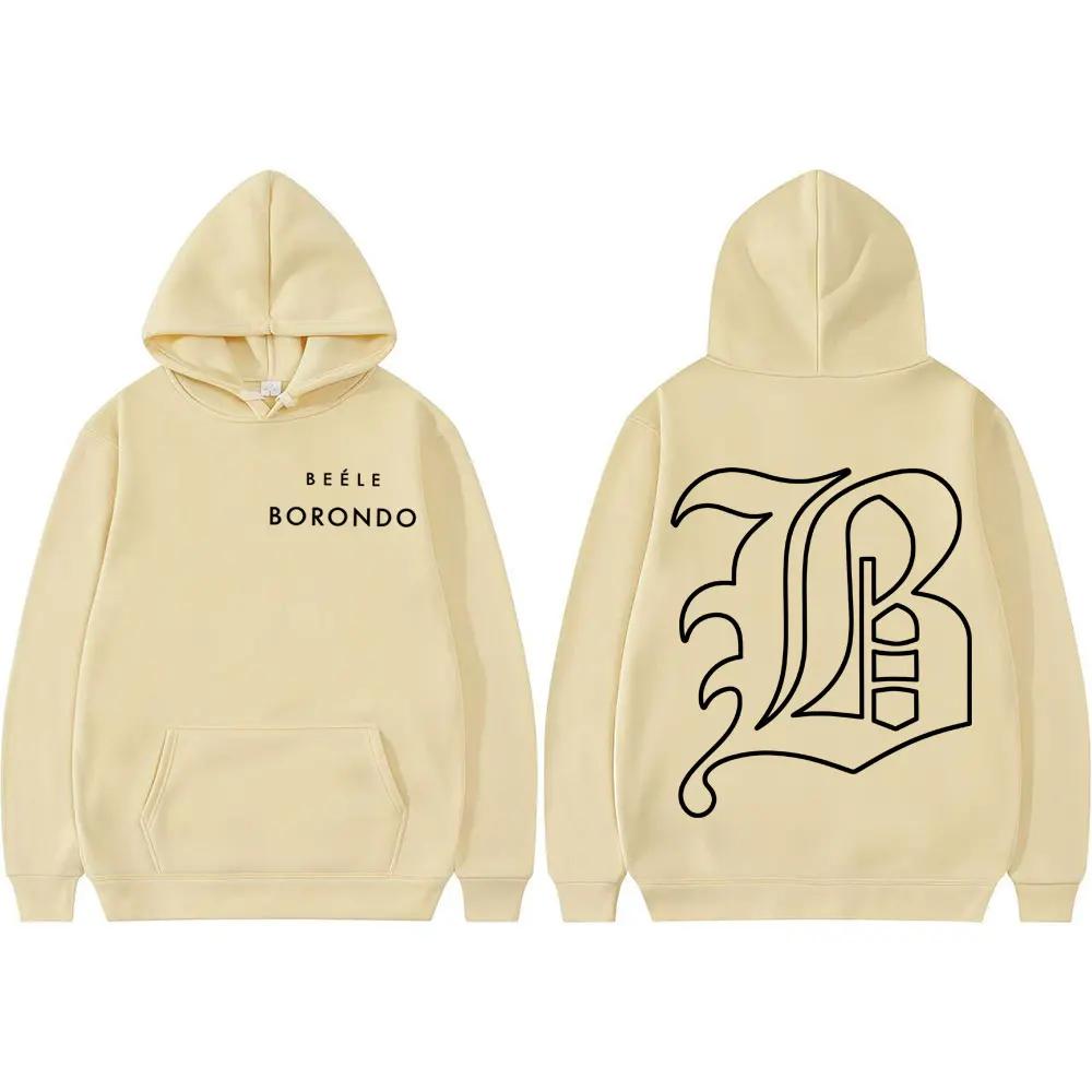 Rapero Beele Borondo Logo Merch sweatshirt Men's fashion Hip Hop High-quality hoodie Men's comfortable Sweatshirt