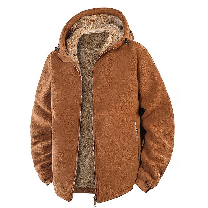 Men's Fleece Hoodie Jacket for Fall/Winter
