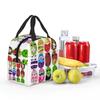 Cats Vs Pickles 12-Pack Insulated Lunch Bag for Women Children Portable Food Boxes Thermal Lunch Box Tote