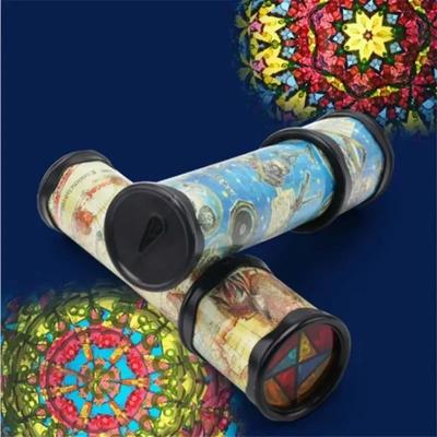 Dönen Kaleydoskop Büyülü ve Çok Yönlü İç Mekan Manzarası Kağıt Çocuk Anaokulu Oyuncakları ile (Rastgele renk)