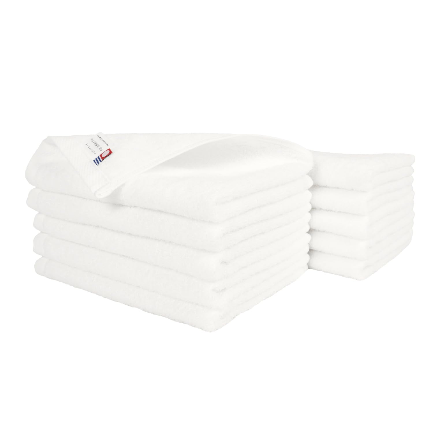 

Полотенце для лица Imabari Natural Imabari, изготовленное в Quick Room Cotton of [oruta], Полотенце, сертифицированное, набор, Япония, тонкое, впитывающее, сушка, сушка, 100% (Набор 10, белый
