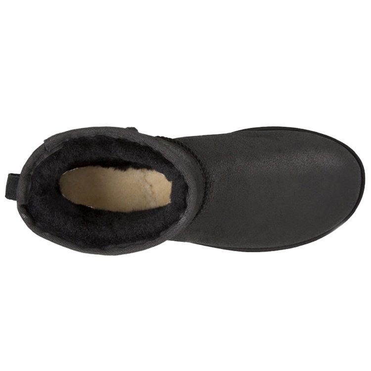 UGG Classic Mini Bomber High Top Fleece Lined Black 1007307-BJB