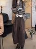 Vintage Solide Elastische Taille Haremshose Damenmode Schlichtheit Tasche Locker Hohe Taille Hose Lässige Pumphose Damenhose