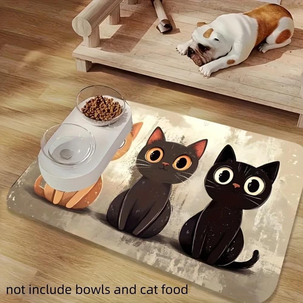 

Non-slip Pet Bowl Pad Diatom Mud Pet Placemat Practical Cat Feeding Mat for Home StyleC 40cm