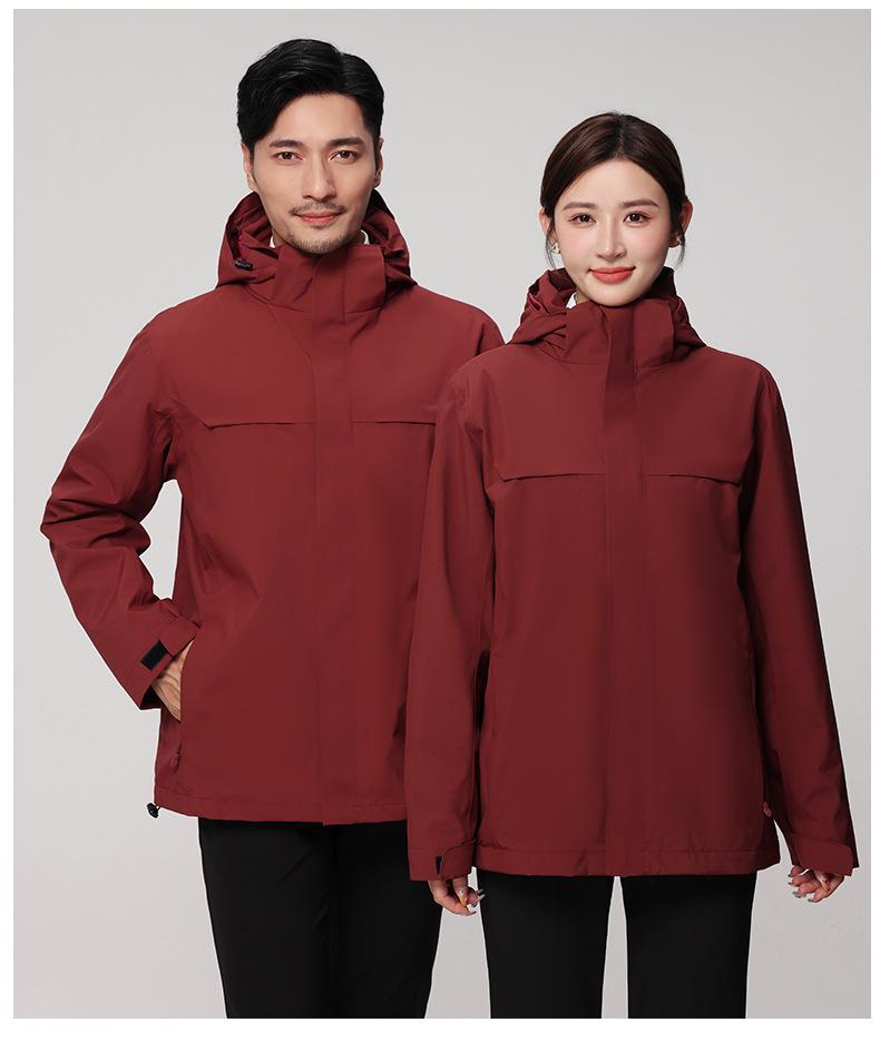 Winter Outdoor Heat-Sealed Warm Couple Outfit: Men's & Women's 3-in-1 Windproof Two-Piece Set