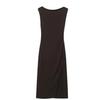 European and American Women's Fashion Slim-Fit Boat Neck Sleeveless Dress