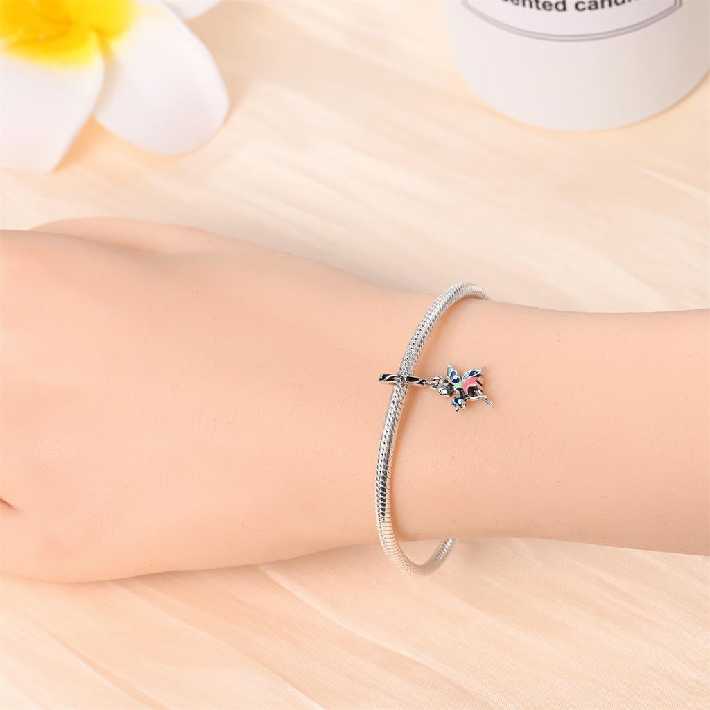 Original Copper Charms Luxury Flower Spirit Pendant Animal Beads Fit Bracelet Diy Women Making Delicate Gift