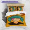 3pcs Custom Name Sally Face Bedding Set Duvet Cover Closure Includes 1 Duvet Cover & 2 Pillowcases for All Seasons Bedroom Decor