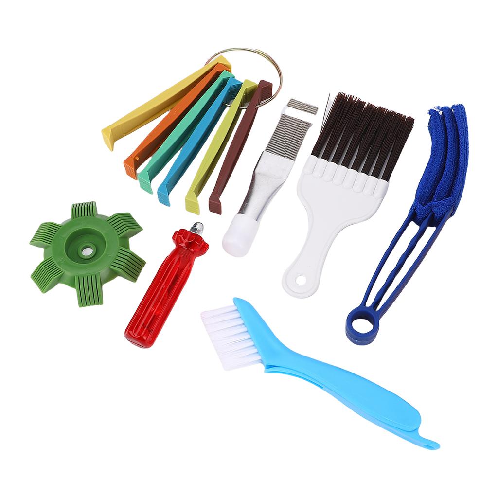 Klimaanlagen Lamellenreiniger Set Conditioner Lamellenkamm Glätter HLK Spulenreinigungsbürste AC