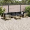 8 Piece Garden Sofa Set Pressure Treated Pine Wood