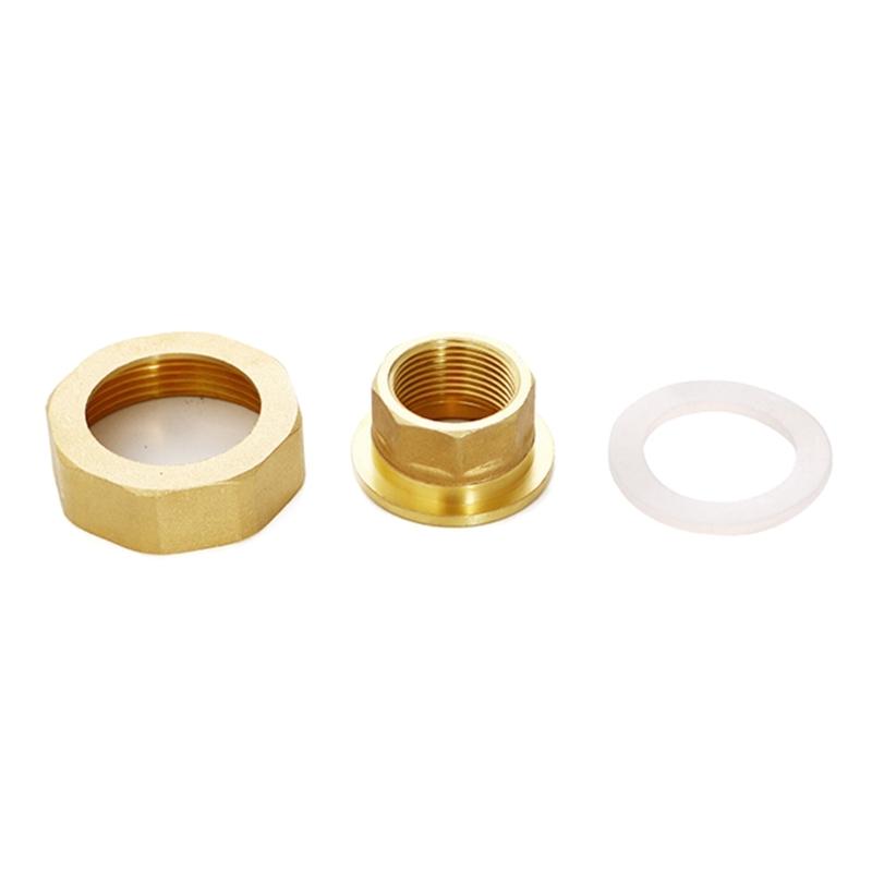 סט חיבור משאבה יעיל מתאם משאבה מאובטח אביזרי משאבה איכותיים חיבור הברגה מפליז 3/4"/1/2" עם אטם