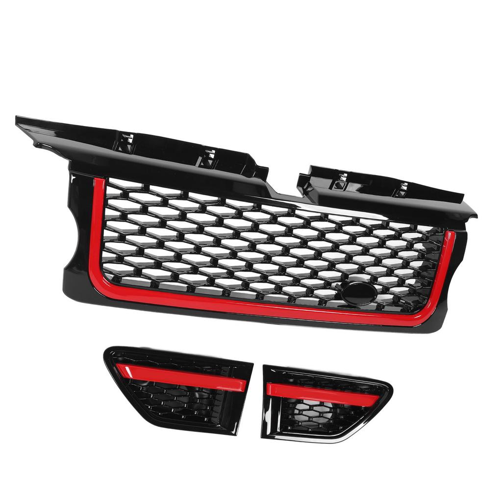 Front Bumper Middle Grille with Side Vents LR006305 Front Upper Bumper Grille Cover for Range Rover Sport L320 2005 To