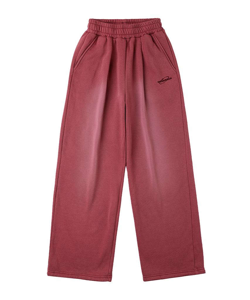 URBANAGE Pigmentgewaschene Signature Weite Jogginghose Rosa