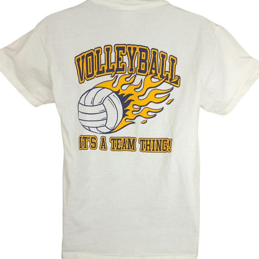 

Vintage Boulder City Lady Eagles Volleyball T Shirt Mens Size Medium White 90s S
