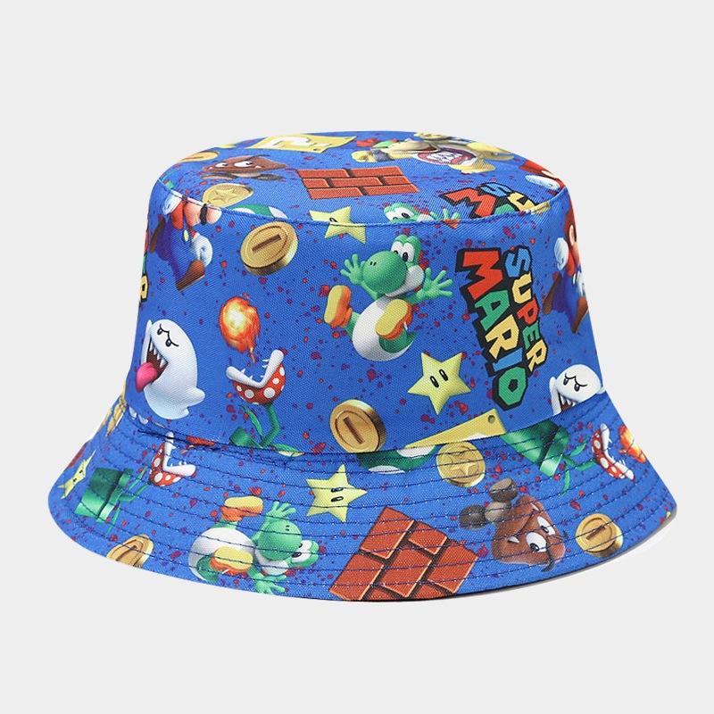 New Product European and American Popular Printing Double-sided Sun Hat Outdoor Sunscreen Sunshade Basin Hat Men's and Women's Bucket Hat