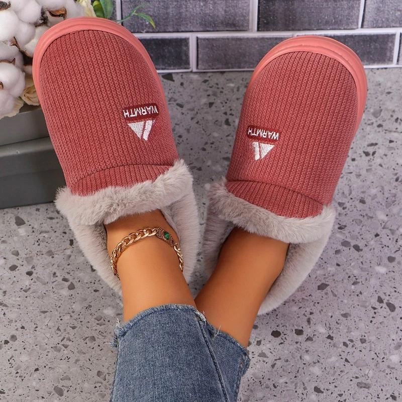 Fashion Vintage Fashion Women's Snow Warm Suede Warm Inner Plush Fashion Thick Bottom Women's Flat Bottom Boots Winter Platform Boots