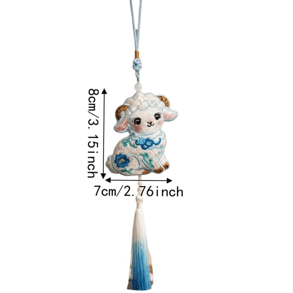 Lamb Ornament Aroma Pouch Chinese Style Zodiac Sheep Charm Hanfu Accessory  Car Hanging