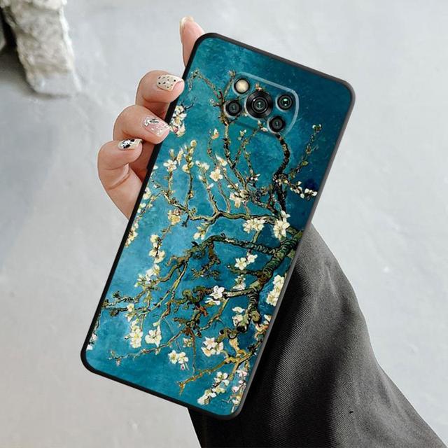 Van Gogh Art Retro Plum Blossom Case For Xiaomi Poco X3 Nfc X4pro M3 C40 For Mi 12 11 10 10t 8 Note10 Lite 11ultra 11t Pro F1