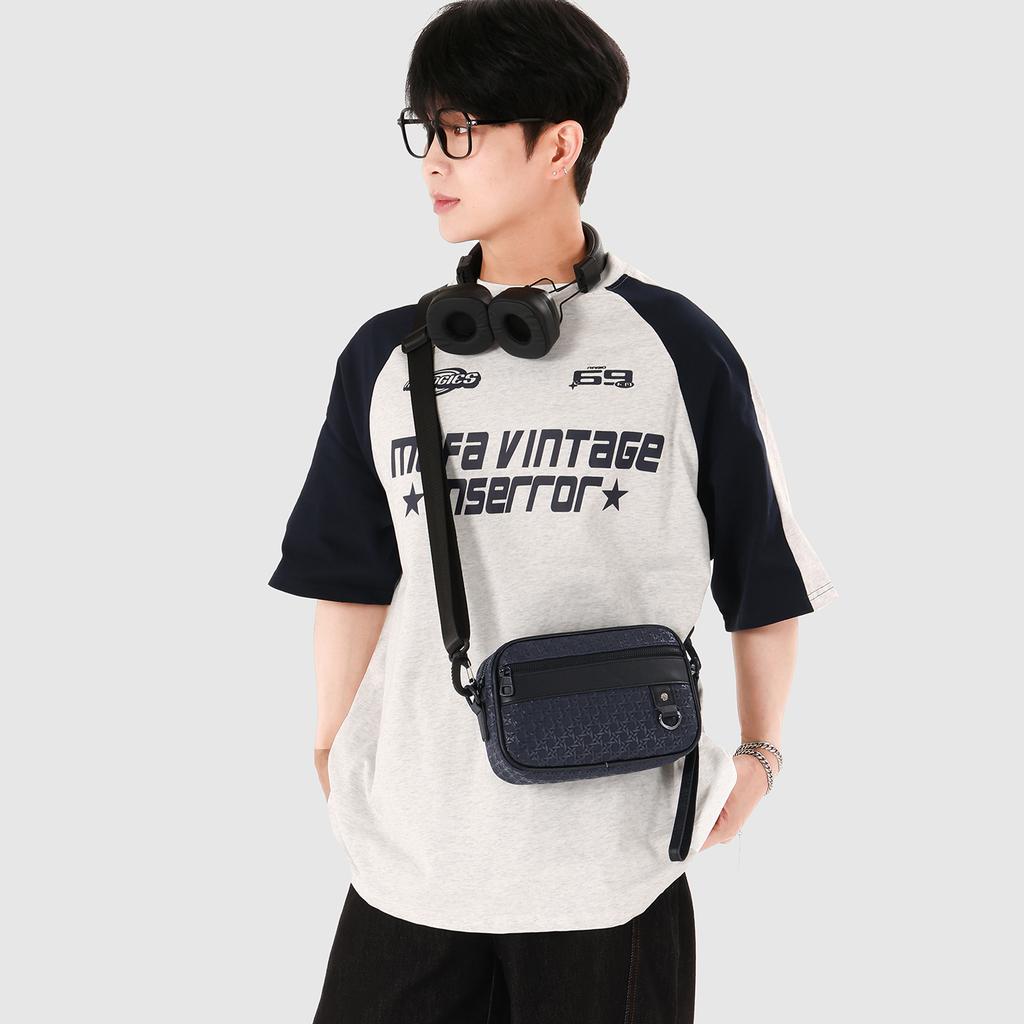 Men's Business Crossbody Bag – Soft PU Leather Shoulder Bag with Adjustable Strap for Work & Travel
