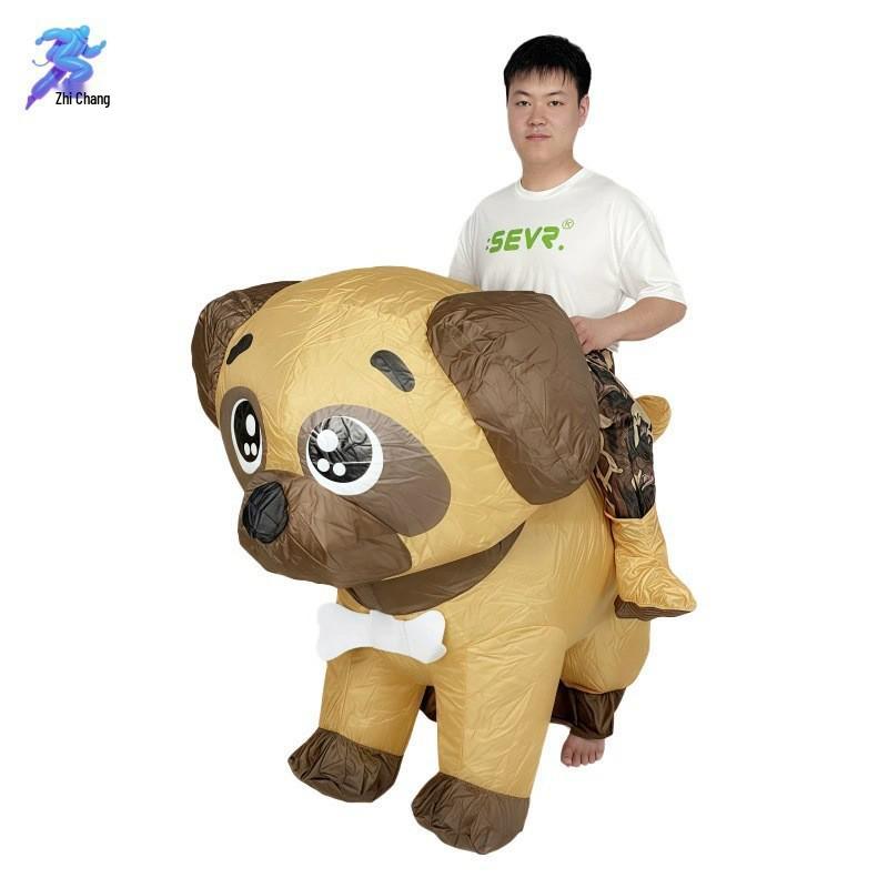 Inflatable Cute Animal Christmas Suit: Festive Fox & Unicorn Costume Toy for Parties and Performances