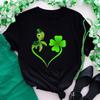 St. Patrick's Day Green Print Women T Shirt Short Sleeve O Neck Loose Women Tshirt Ladies Tee Shirt Tops Clothes Camisetas Mujer