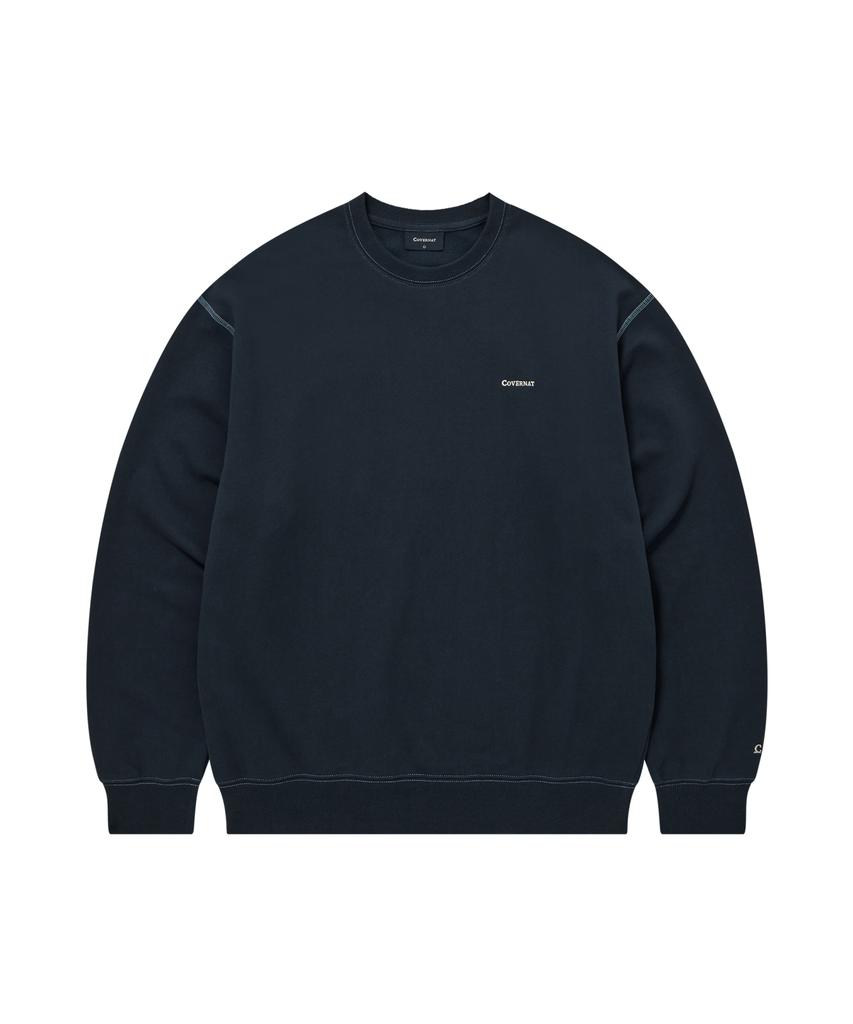 COVERNAT Small Logo Sweatshirt Navy