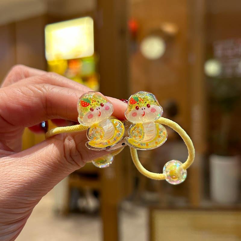 2 STÜCKE Neue Niedliche Schlange Mädchen Elastische Haarbänder Kinder Prinzessin Haaraccessoires Kinder Haargummis Baby Kopfschmuck