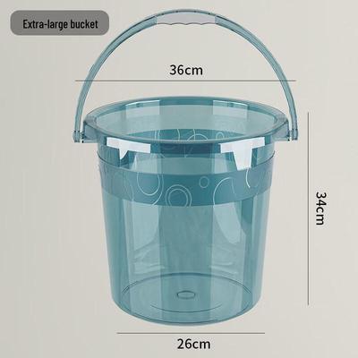 ZISIZ Transparent Handheld Plastic Bucket