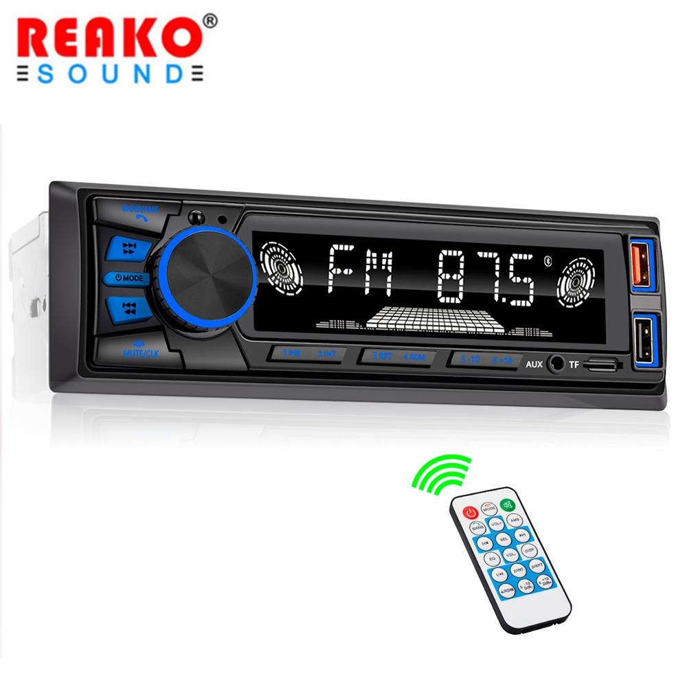 

Автомобильный MP3-плеер REAKOSOUND FM-радио тюнер со светодиодными сегментными дисплеями Вход AUX Функция зарядки через USB с беспроводным пультом дистанционного управления на рулевом колесе