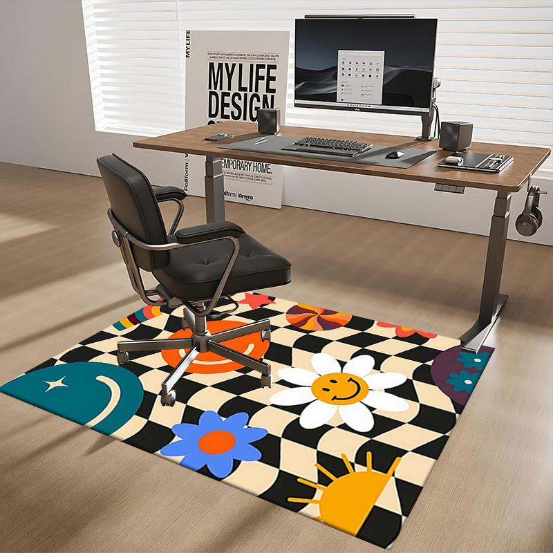 

1pc Anime Cartoon Design Chair Mat - Festival Gift for Office Chairs, Non-Slip Carpet Suitable for Home Decor, Living Room, Bedroom, Game Room - Seaso 60cm by 90cm