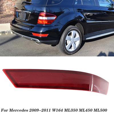 For Mercedes ML Class Rear Bumper Reflector Right Side for ML320 ML350 ML550 2008 2011 OEM 1648201574 Plastic Red
