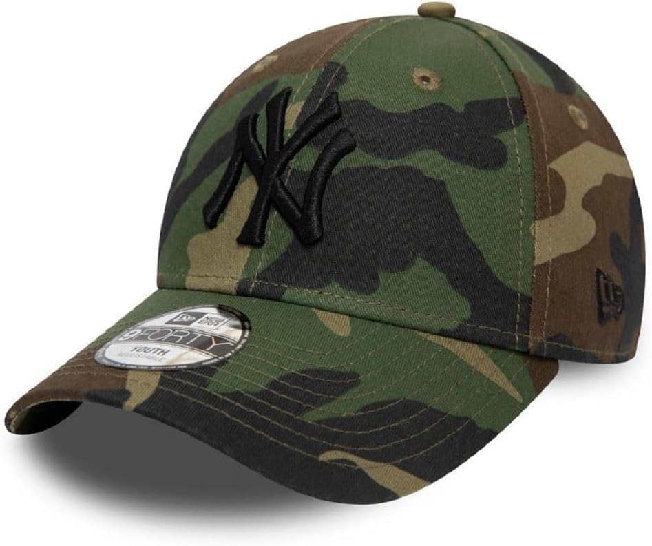 

New Era 9FORTY YOUTH Baseball Cap One Size Fits NY Green (Youth/Yankees/Dodgers) (JP, Alphabet, All, Camo) [Used]